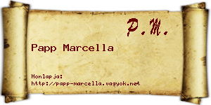 Papp Marcella névjegykártya