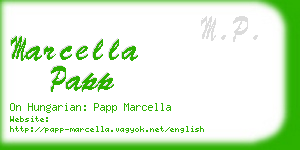 marcella papp business card